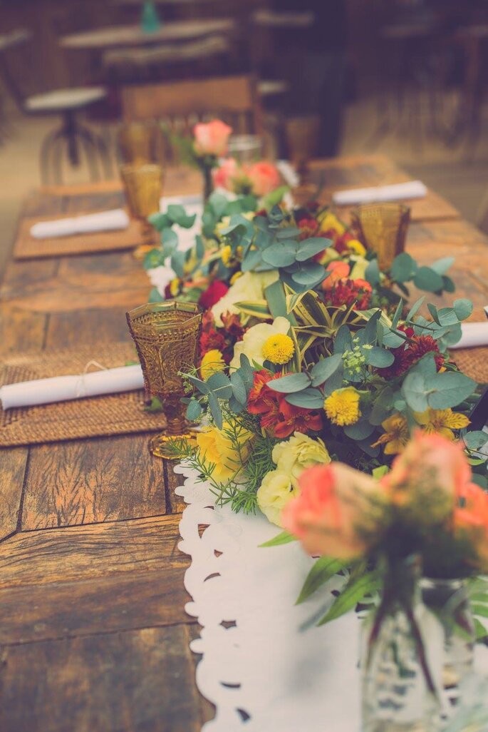 Flores da mesa