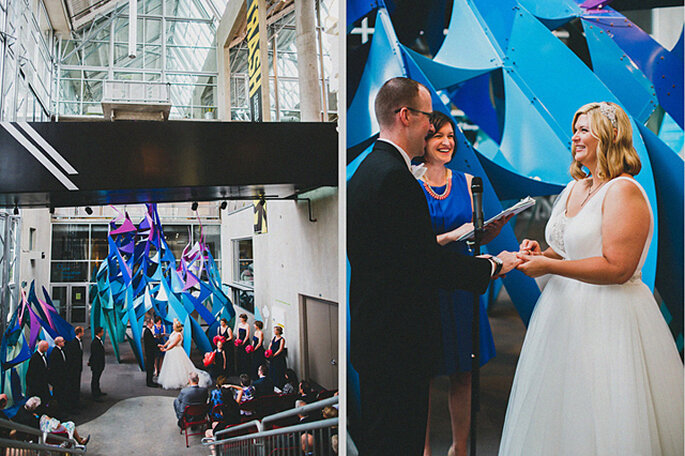 Boda en un museo. Foto: Chadwick & Jenika Gantes para Studio Castillero