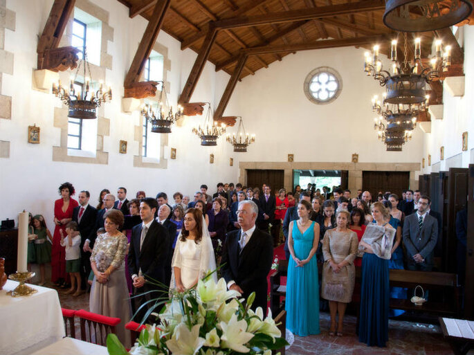 A wedding in the Parador de Baiona, Spain