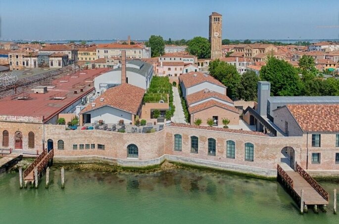 veduta dall'alto dell'Hotel NH Collection Venezia Murano Villa 