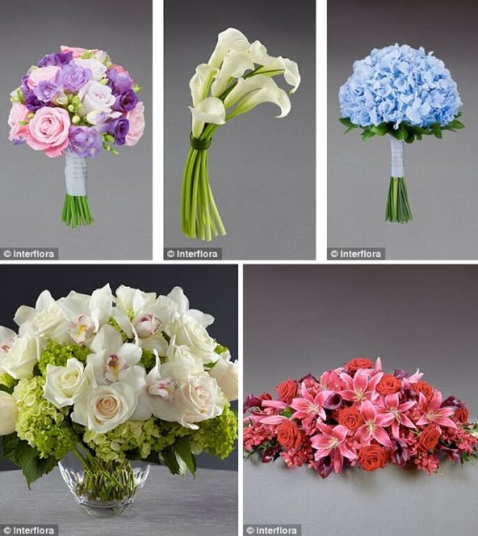 Colección de arreglos florales de Vera Wang - Foto Interflora