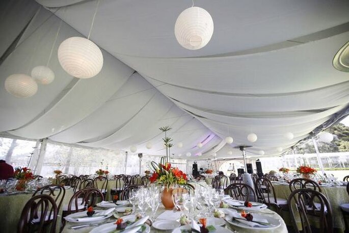 Las haciendas también cuentan con espacios para celebrar el baquete al aire libre. Foto: Artevisión Wedding Photography