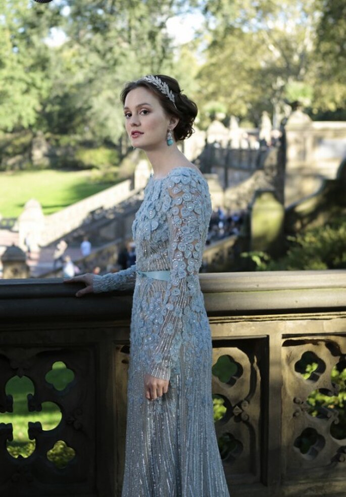 Look de novia para invierno inspirado en Blair Waldorf de "Gossip Girl" - Foto The CW