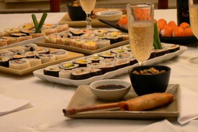 Optez pour les sushis pour votre buffet de mariage - Photo: Lorena Rizzo