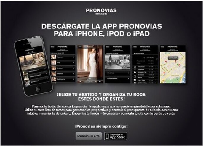Nueva aplicación de Pronovias para tu iPhone y IPAD
