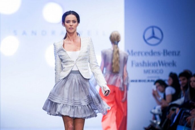 Vestidos de fiesta inspirados en la cultura y tradición de Perú - Foto Sandra Weil en MBFWMX