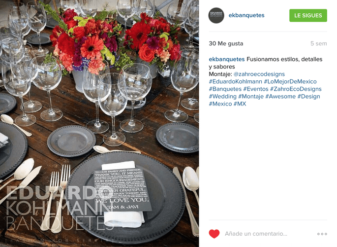 EK Banquetes Instagram