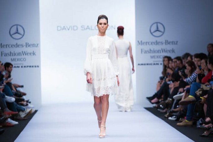 Vestidos de novia 2015 con un tinte hippie - Foto David Salomón en MBFWMX