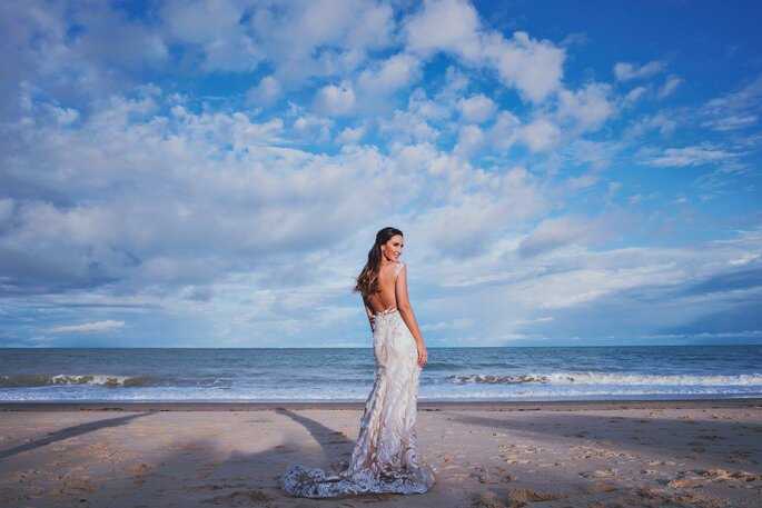 Noiva na praia
