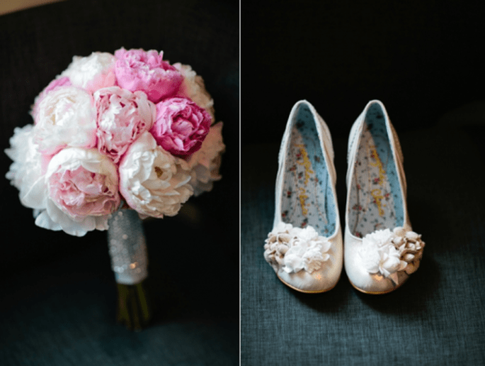 Zapatos de novia para boda 2013 en color nude. Fotografía Bianca Valentim
