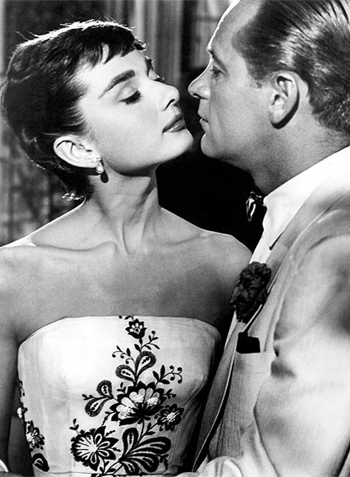 El vestido de novia de Audrey Hepburn en 'Sabrina'. Foto: Paramount Pictures