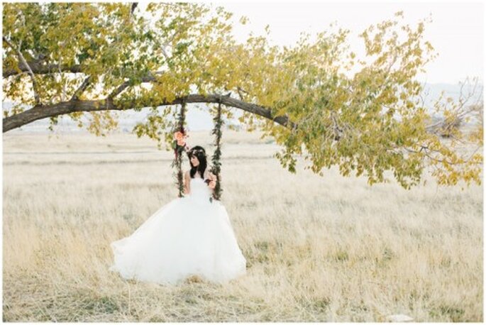 Sessão de fotos de casamento inspirada no Outono - Foto Alyssia B Photography