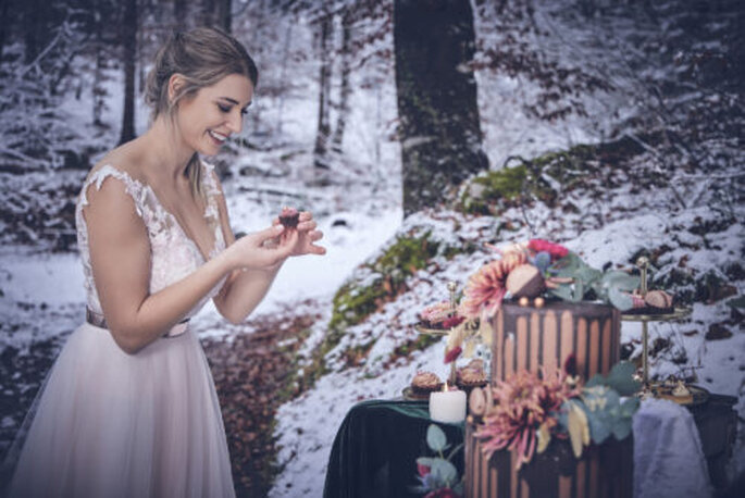 Winterhochzeit in den Bergen, winter wedding