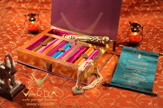 Photo: Vardha Designer Wedding Invitation Cards