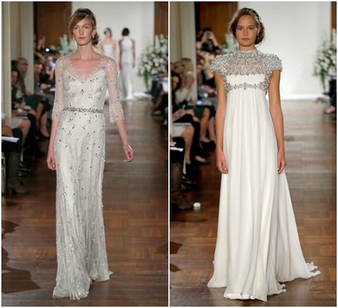 Robes de mariée avec des cristaux Swarovsky. Jenny Packham automne 2013. Photo: www.jennypackham.com