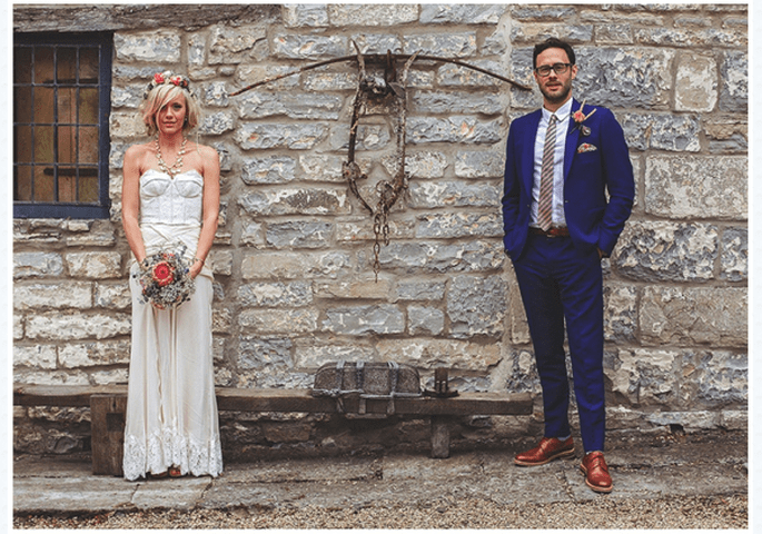 Real Wedding estilo vintage chic con detalles rústicos DIY - Foto Howell Jones Photography