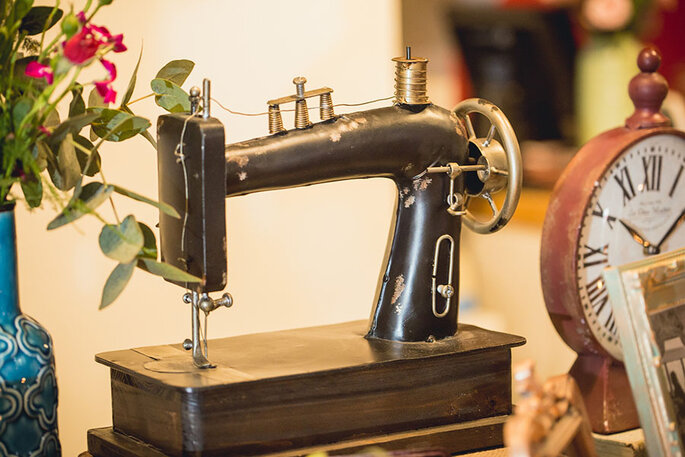 máquina de costura vintage