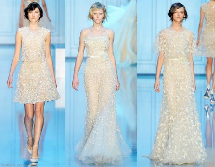 Trasparenze ed effetto gold nella Collezione Haute Couture 2011-2012 di Elie Saab