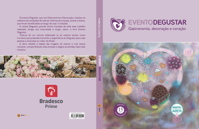 Livro Evento Degustar: gastronomia, decoração e coração