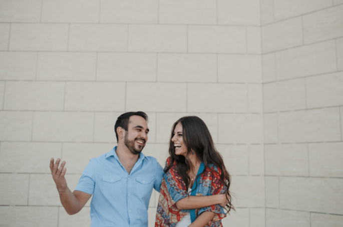 Fotos pre boda divertidas con toques arquitectónicos - Foto Armando Aragón