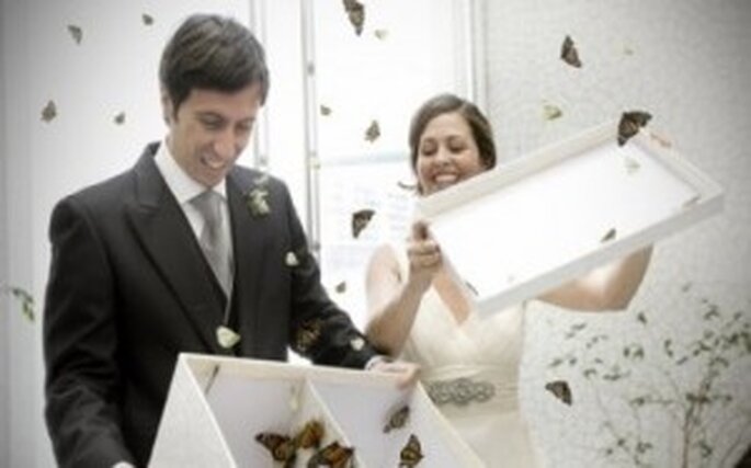 Liberar mariposas en tu boda