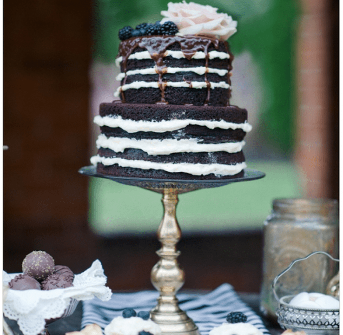 El naked cake, la tendencia más deliciosa en pasteles de boda - Foto IYQ Photography