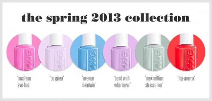 Colores de pintura de uñas de moda en primavera 2013 - Foto Essie