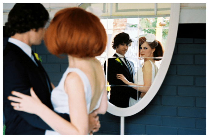 Una boda al estilo mod de los años 60 - Foto Leah McCormick