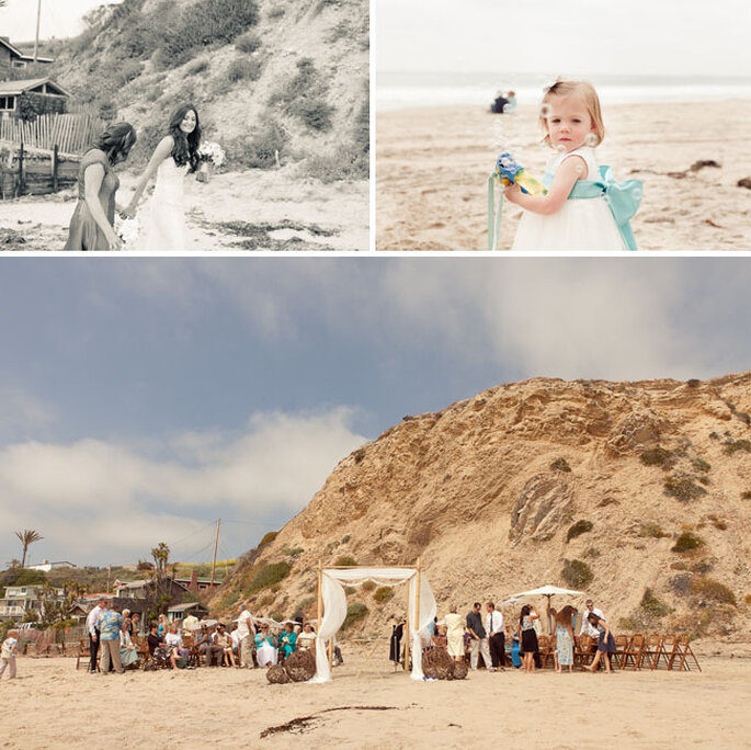 Katy et Chad : mariage rustique à la plage