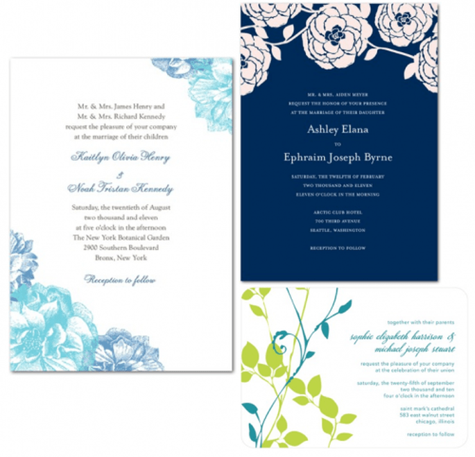 Invitaciones de boda coloridas para primavera 2013 - Foto Wedding Paper Divas