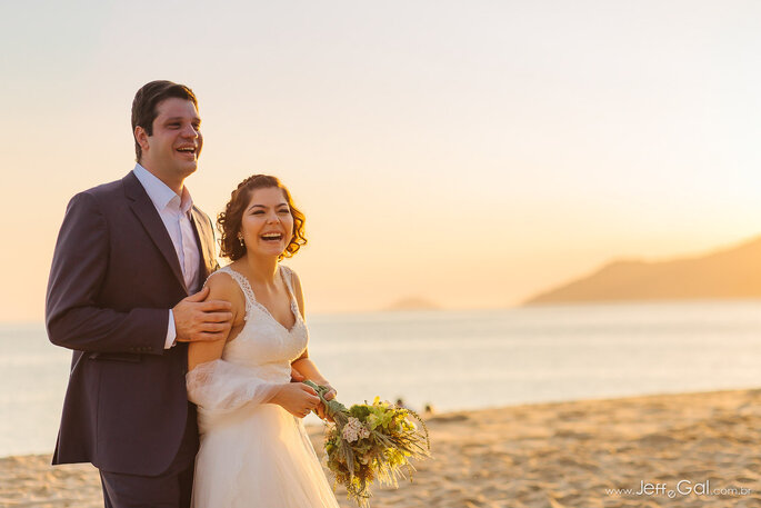 Casal na praia