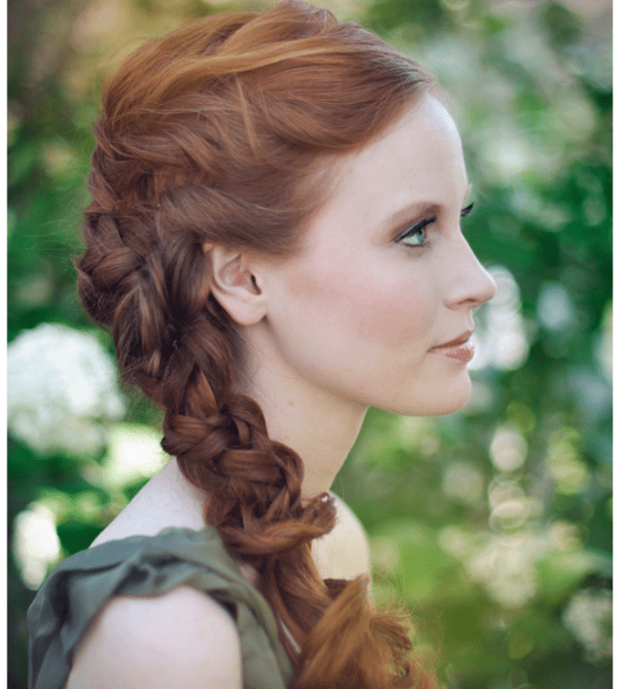 Trenzas, el peinado must para las novias con estilo - Foto Kate Ann Photography
