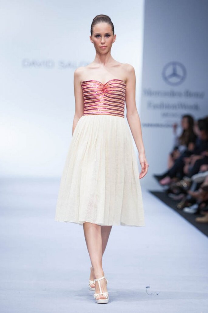 Vestidos de novia 2015 con un tinte hippie - Foto David Salomón en MBFWMX