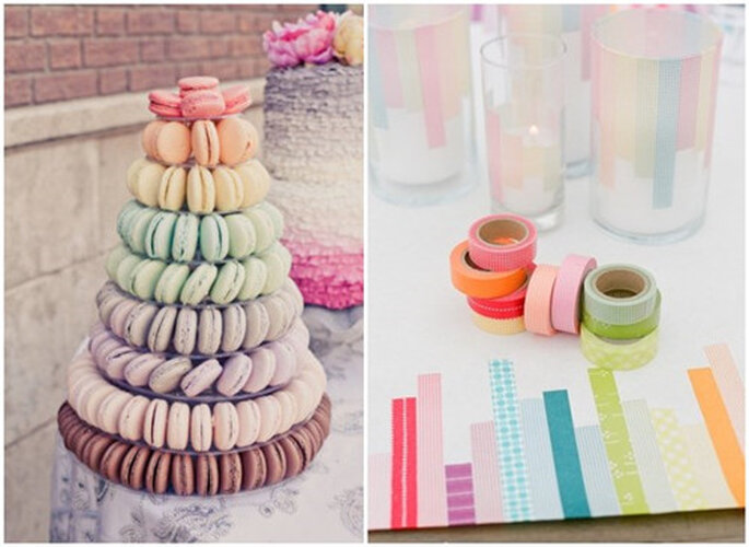 Multicolored macaroons to suit your theme - Photo: Flickr