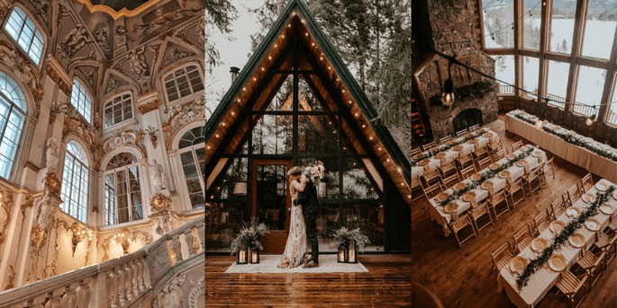 3 lieux de reception pour un mariage en hiver