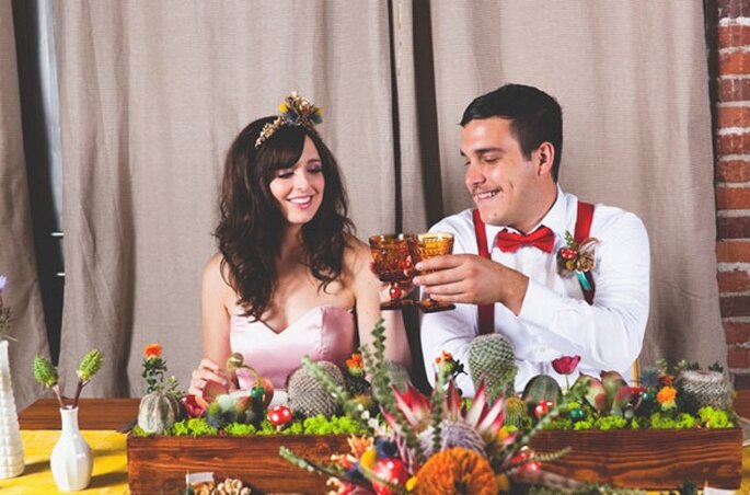 Real Wedding: Una boda inspirada en Mario Bros - Foto Lehua Noelle Photography
