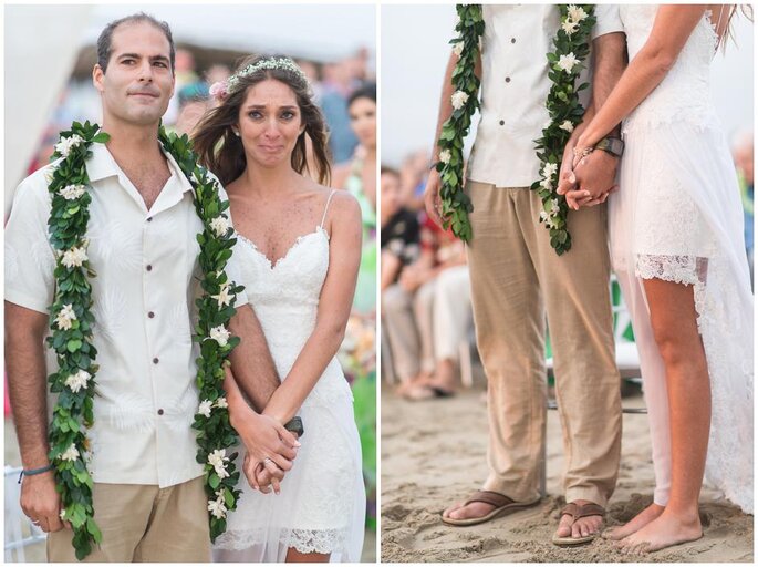 Vero y Rolo Hawaiian Beach Wedding