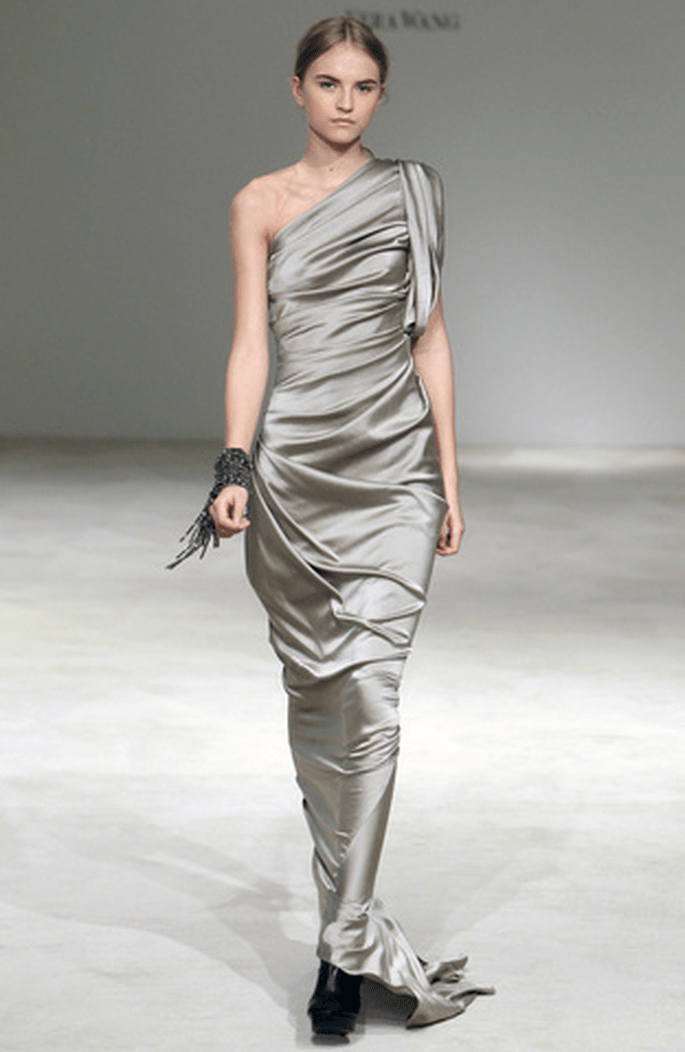 Vestido en color gris Vera Wang 2012