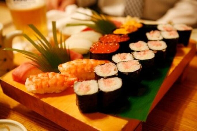 Sushi pour le cocktail de mariage - Photo: cateringcalle12