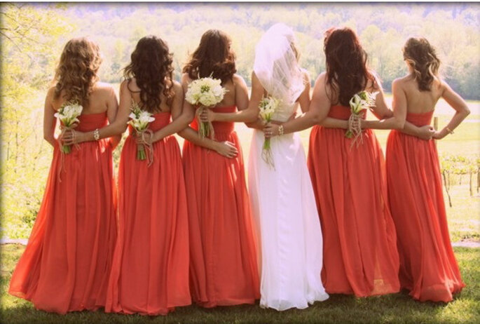 Matrimonio con dettagli arancioni - Foto by Pinterest via Stylemepretty