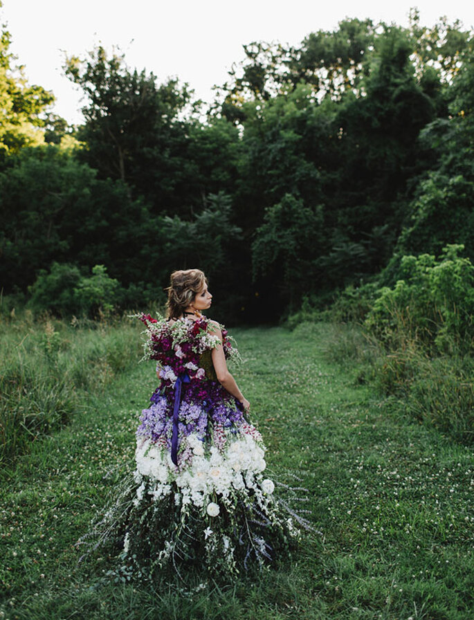 Платье из натуральных цветов - With Love &amp; Embers