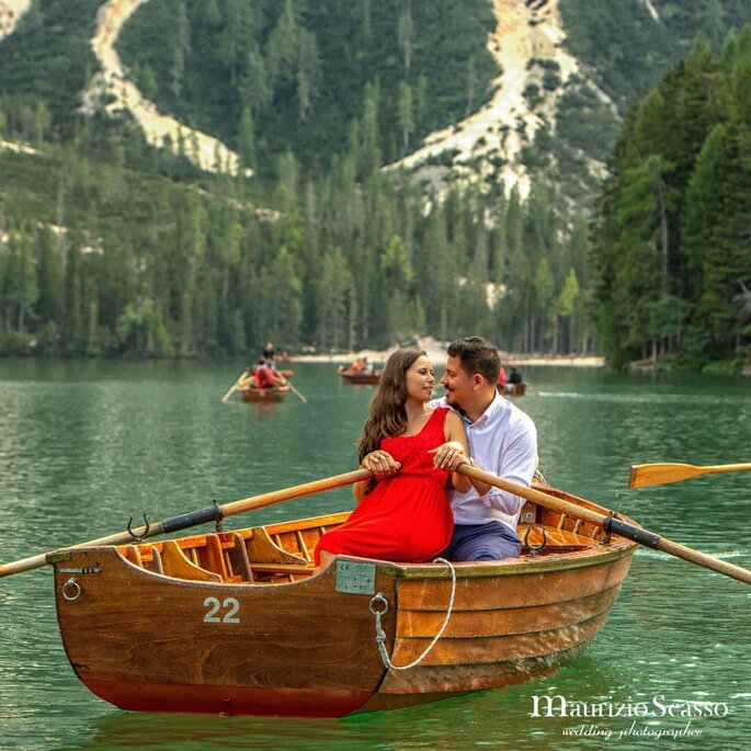 sposi in barca