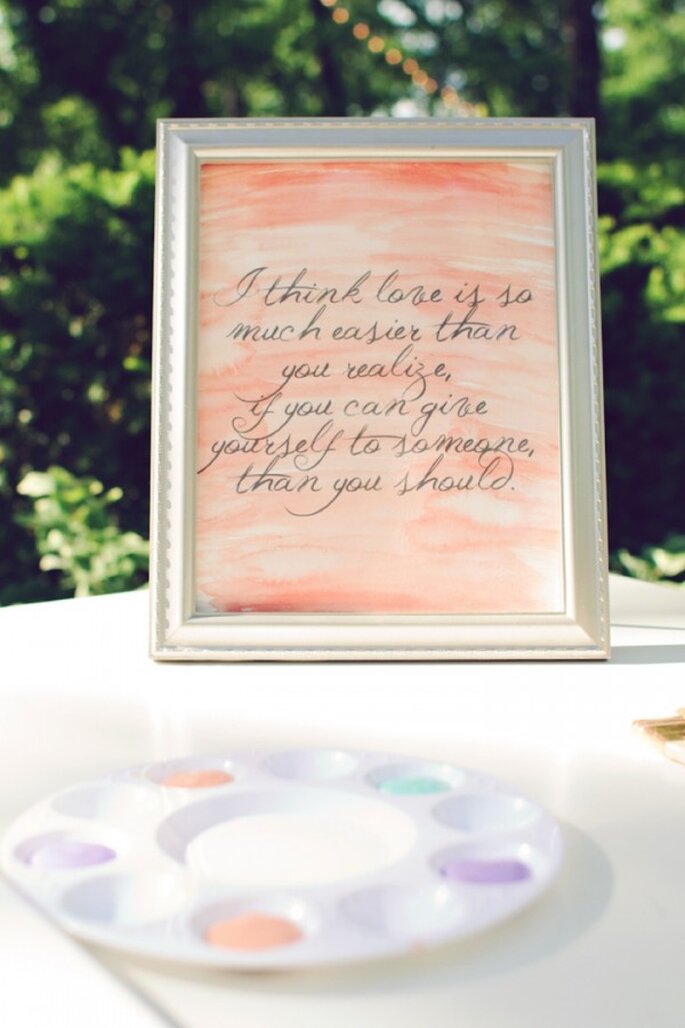 A watercolour inspired wedding - Photo: Amy Nicole Photography