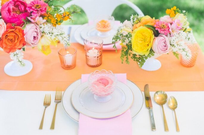 10 ideas geniales para que tu boda sea la más colorida - Paper Antler