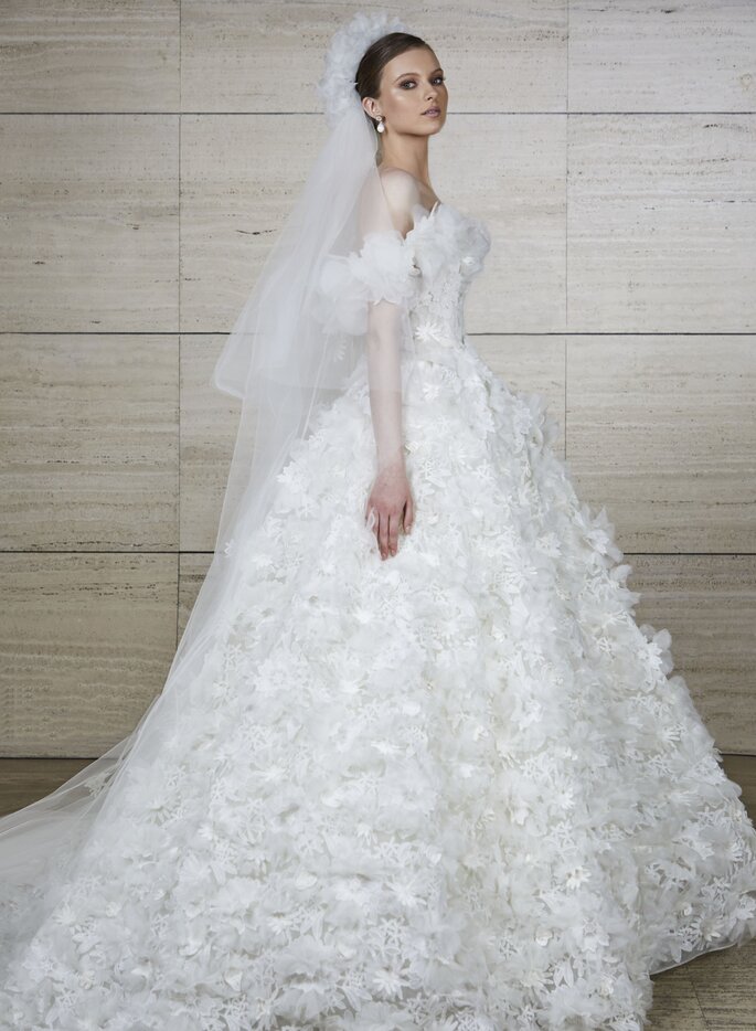 Vestidos de novia con falda voluminosa