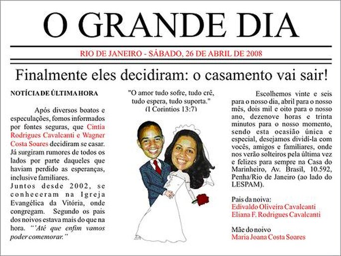 Convites de Casamento Originais - www.seucasamento.info