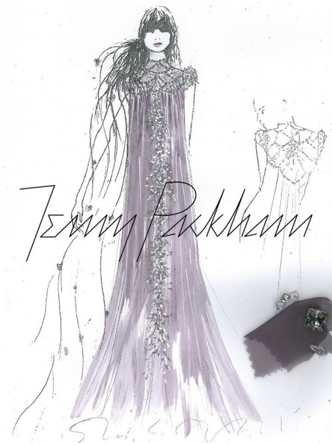Vestido de novia inspirado en Rapunzel - Foto Jenny Packham