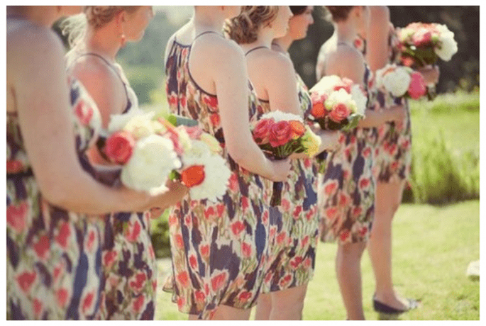 Tendencias en vestidos para damas de boda - Foto Jessica Watson