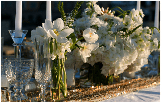 Los centros de mesa con flores más elegantes para 2014 - Foto Sarah Carpenter Photography