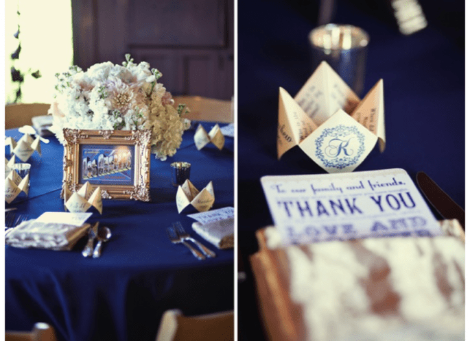 #MartesDeBodas: Decoración de boda en color azul marino - Foto Focus Photography